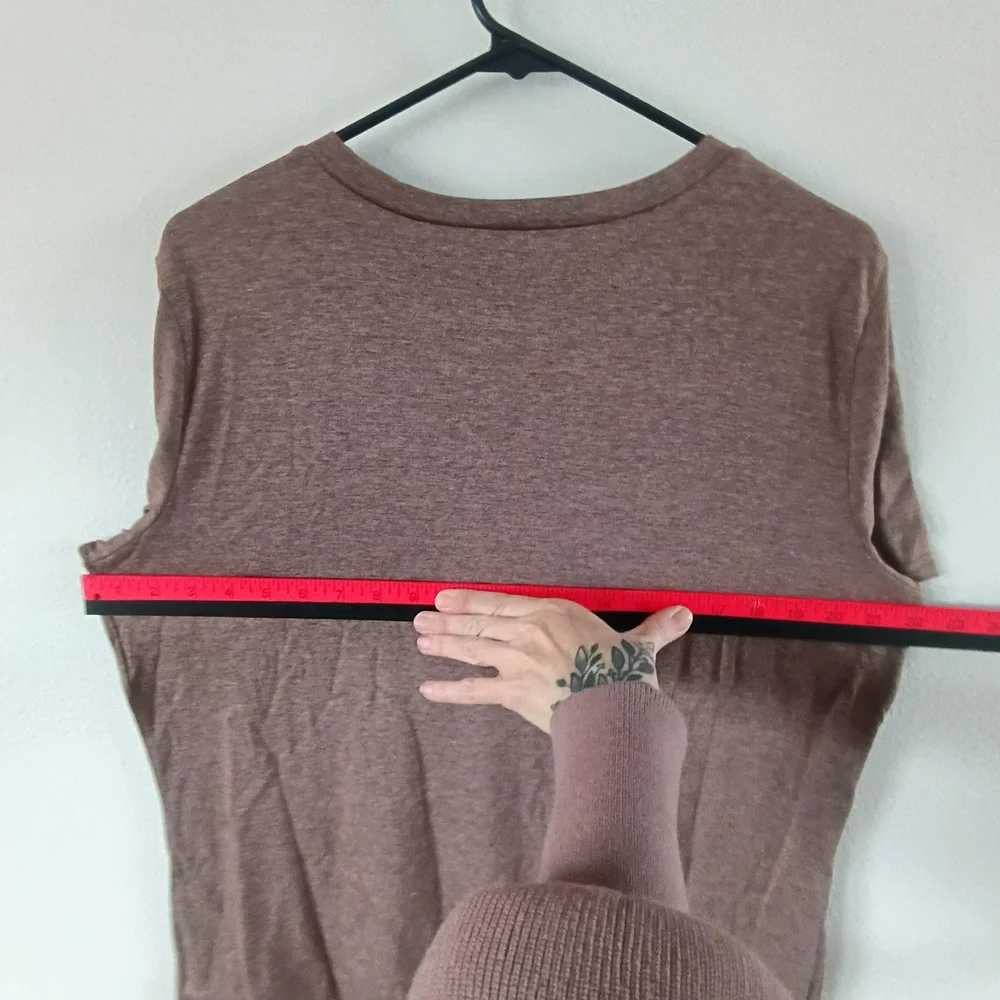 Vintage Style Cat Graphic Tee Womens XL Brown Soft Grunge Baby Tee - Picture 6 of 6